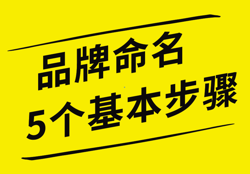 品牌命名的5個基本步驟，你知道嗎？